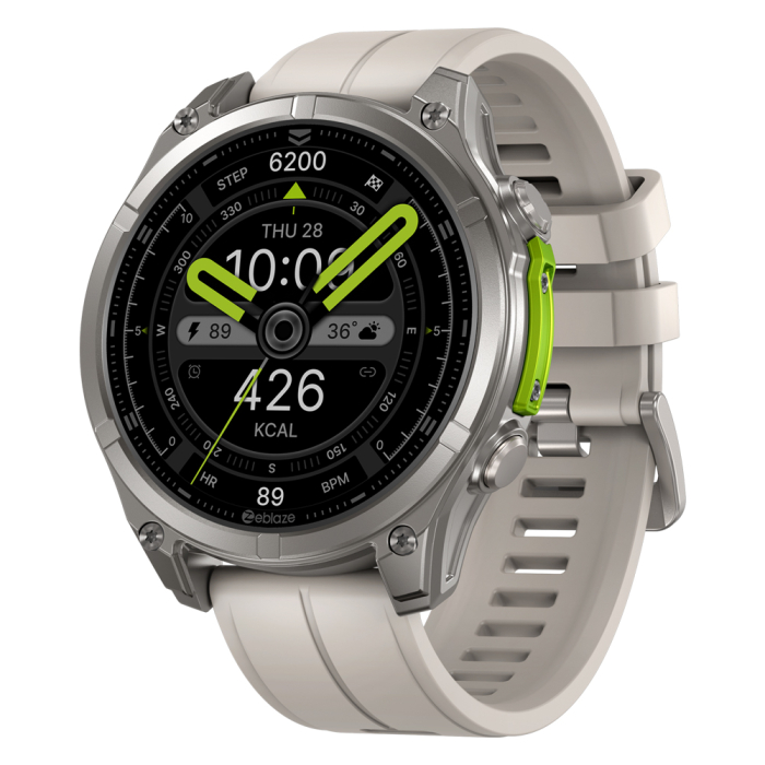 Smartwatch Zeblaze Vibe 8, Negru, 1.43   Ultra HD AMOLED, Sticla de safir, Senzor HR Fusion, SpO2, Apeluri Bluetooth, Notificari, 500mAh, FitCloudPro, BLE 5.3, Peste 100 moduri sportive