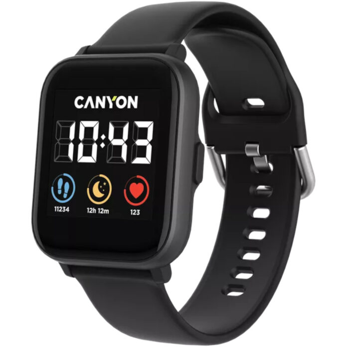 Smartwatch Canyon Salt CNS-SW78BB, IP68, Negru Smartwatch Canyon Salt CNS-SW78BB, IP68, Negru