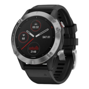 Smartwatch Garmin fenix 6, 47 mm, GPS, Negru/Argintiu Smartwatch Garmin fenix 6, 47 mm, GPS, Negru/Argintiu