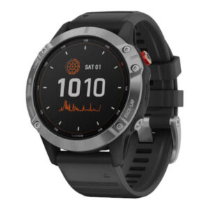 Smartwatch Garmin fenix 6 Solar, 47 mm, GPS, Negru/Argintiu Smartwatch Garmin fenix 6 Solar, 47 mm, GPS, Negru/Argintiu