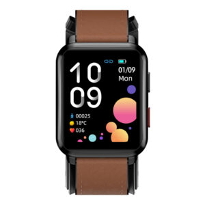 Smartwatch iSEN Watch P80, 39mm, Negru/Maro Smartwatch iSEN Watch P80, 39mm, Negru/Maro