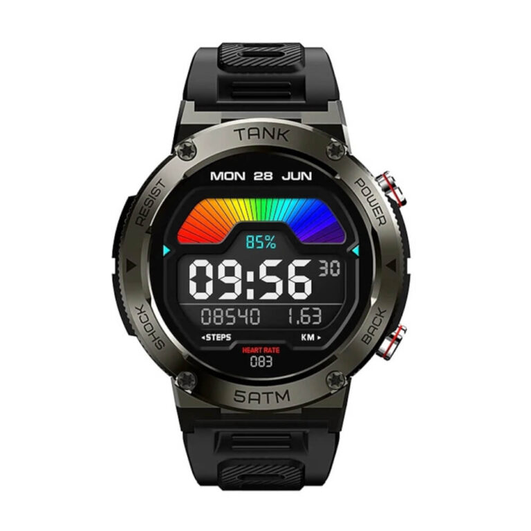 Smartwatch rugged Kospet Tank T1 Pro, IP69K, Negru