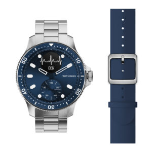 Smartwatch Withings Scanwatch Horizon Special Edition, 43mm, Bluetooth, Albastru Smartwatch Withings Scanwatch Horizon Special Edition, 43mm, Bluetooth, Albastru