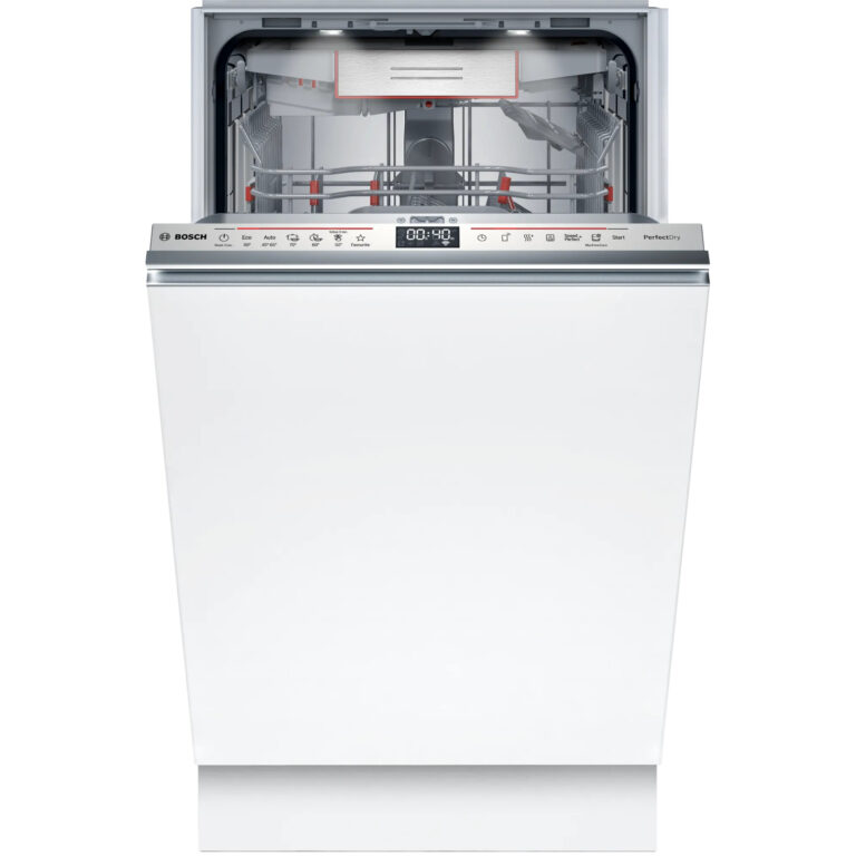 Masina de spalat vase incorporabila Bosch SPV6ZMX17E, 10 seturi, 6 programe, Filtru autocuratare,   Perfect Dry, Home Connect, TimeLight, EmotionLight, Clasa C, Alb