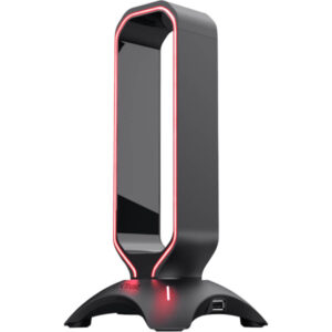 Stand casti Trust GXT 265 Cintar, Iluminare RGB, Negru Stand casti Trust GXT 265 Cintar, Iluminare RGB, Negru