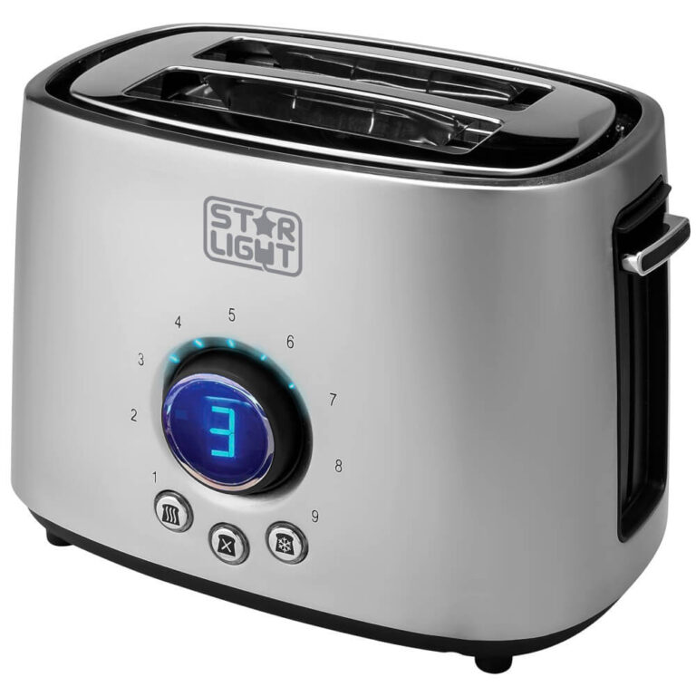 Prajitor de paine Star-Light TDD-1000SS, 1000 W, 2 felii, Argintiu