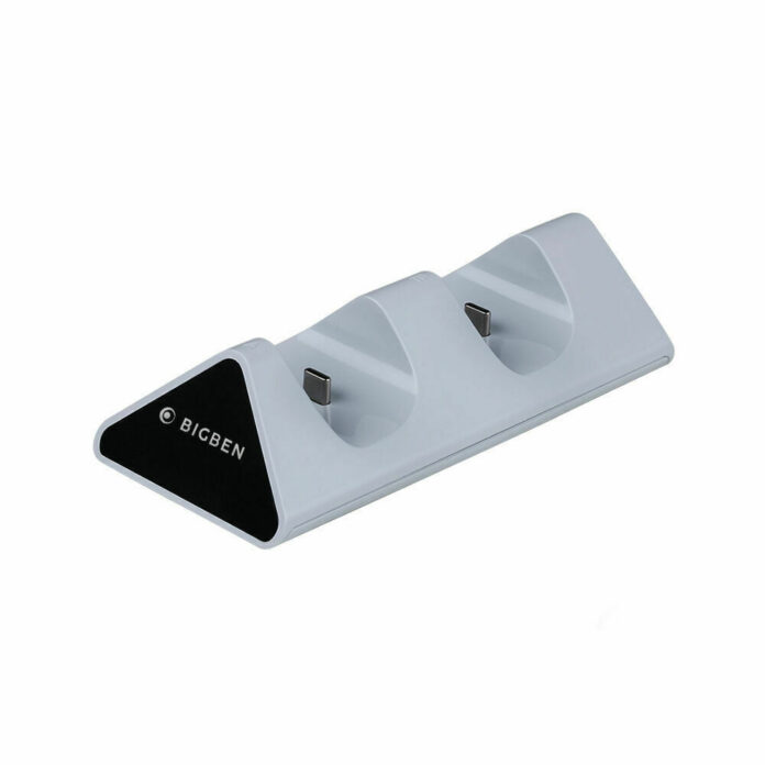 Statie de incarcare Nacon pentru controller PlayStation 5, USB-C, Alb