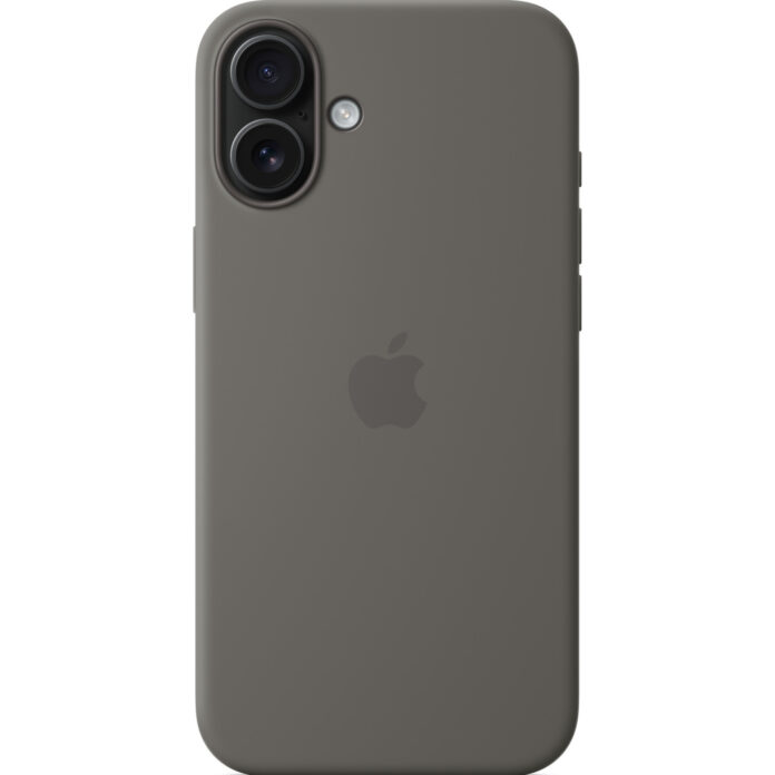 Husa de protectie Apple cu MagSafe pentru iPhone 16 Plus, Silicon, Stone Gray