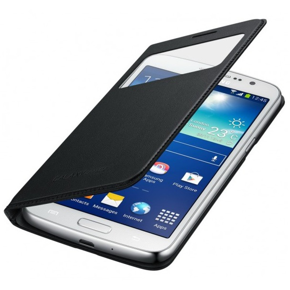 Husa S-View Cover Samsung EF-CG710BBEGWW pentru Galaxy Grand 2, Negru Husa S-View Cover Samsung EF-CG710BBEGWW pentru Galaxy Grand 2, Negru