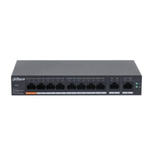 Switch cu 10 porturi Dahua CS4010-8ET-60, 8 porturi PoE, 2 porturi uplink, PoE Watchdog, putere 60W, 4.8 Gbps, 8000 MAC, cloud management Switch cu 10 porturi Dahua CS4010-8ET-60, 8 porturi PoE, 2 porturi uplink, PoE Watchdog, putere 60W, 4.8 Gbps, 8000 MAC, cloud management