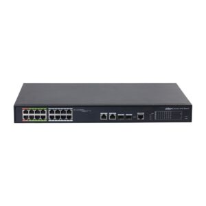 Switch cu 18 porturi Dahua LR2218-16ET-240-V2, 8 porturi ePoE, 8 porturi PoE, 2 porturi SFP, buget 240W, cu management Switch cu 18 porturi Dahua LR2218-16ET-240-V2, 8 porturi ePoE, 8 porturi PoE, 2 porturi SFP, buget 240W, cu management