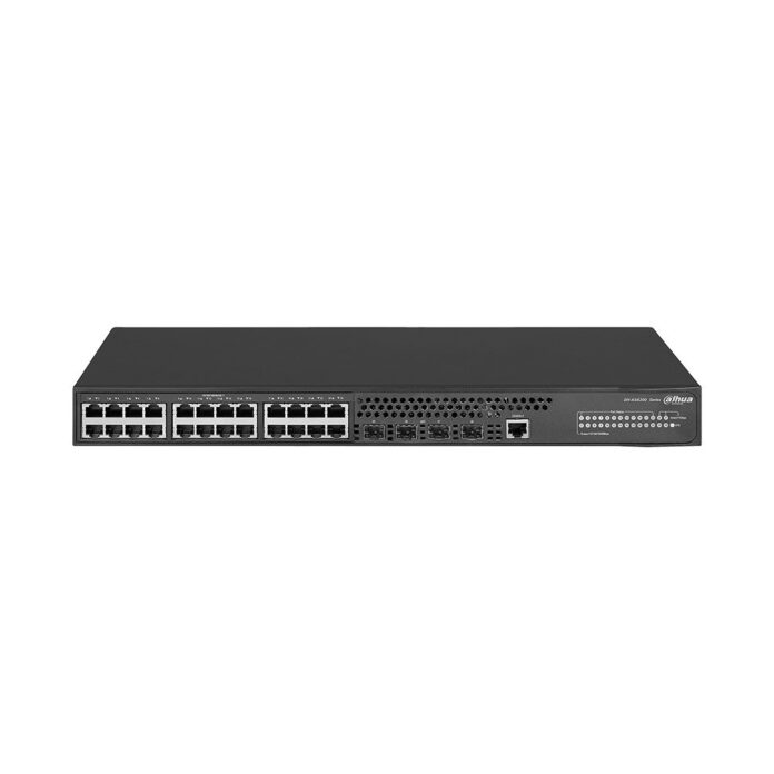 Switch cu 24 porturi Dahua AS4300-24GT4GF, MAC 8K, 56 Gbps, cu management Switch cu 24 porturi Dahua AS4300-24GT4GF, MAC 8K, 56 Gbps, cu management