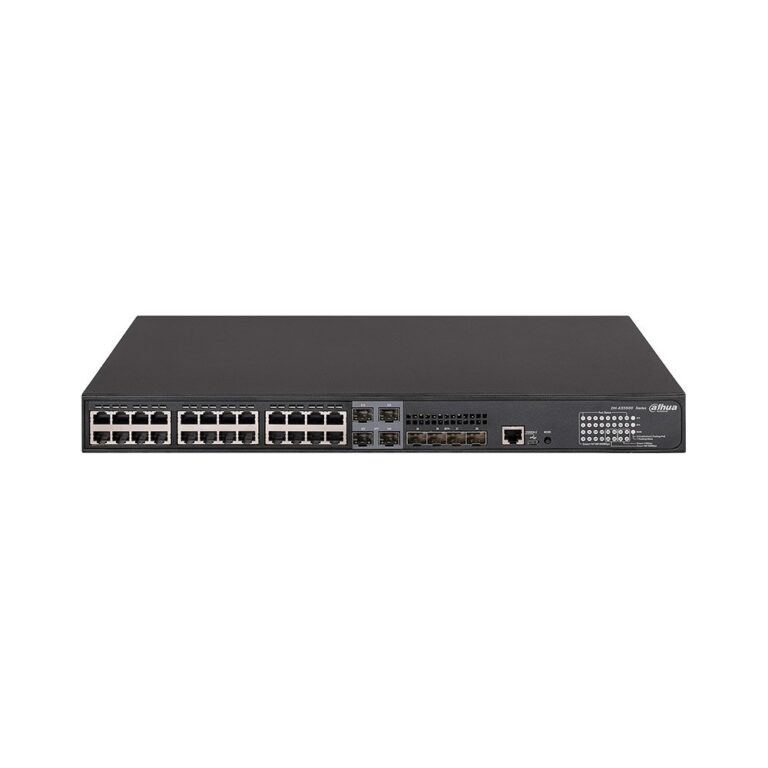 Switch cu 28 porturi Dahua AS5500-24GT4XF-370, MAC 16K, 336 Gbps, cu management, PoE