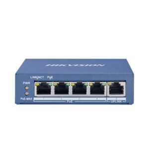 Switch cu 4 porturi PoE Hikvision DS-3E0505P-E, 2000 MAC, 1 Mbps, fara management Switch cu 4 porturi PoE Hikvision DS-3E0505P-E, 2000 MAC, 1 Mbps, fara management