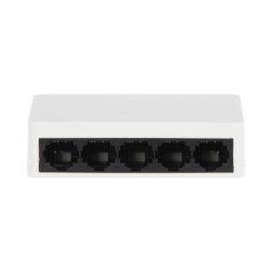 Switch cu 5 porturi Hikvision DS-3E0105D-E, 100 Mbps, 0.744 Mpps, 1.000 MAC, plug and play Switch cu 5 porturi Hikvision DS-3E0105D-E, 100 Mbps, 0.744 Mpps, 1.000 MAC, plug and play