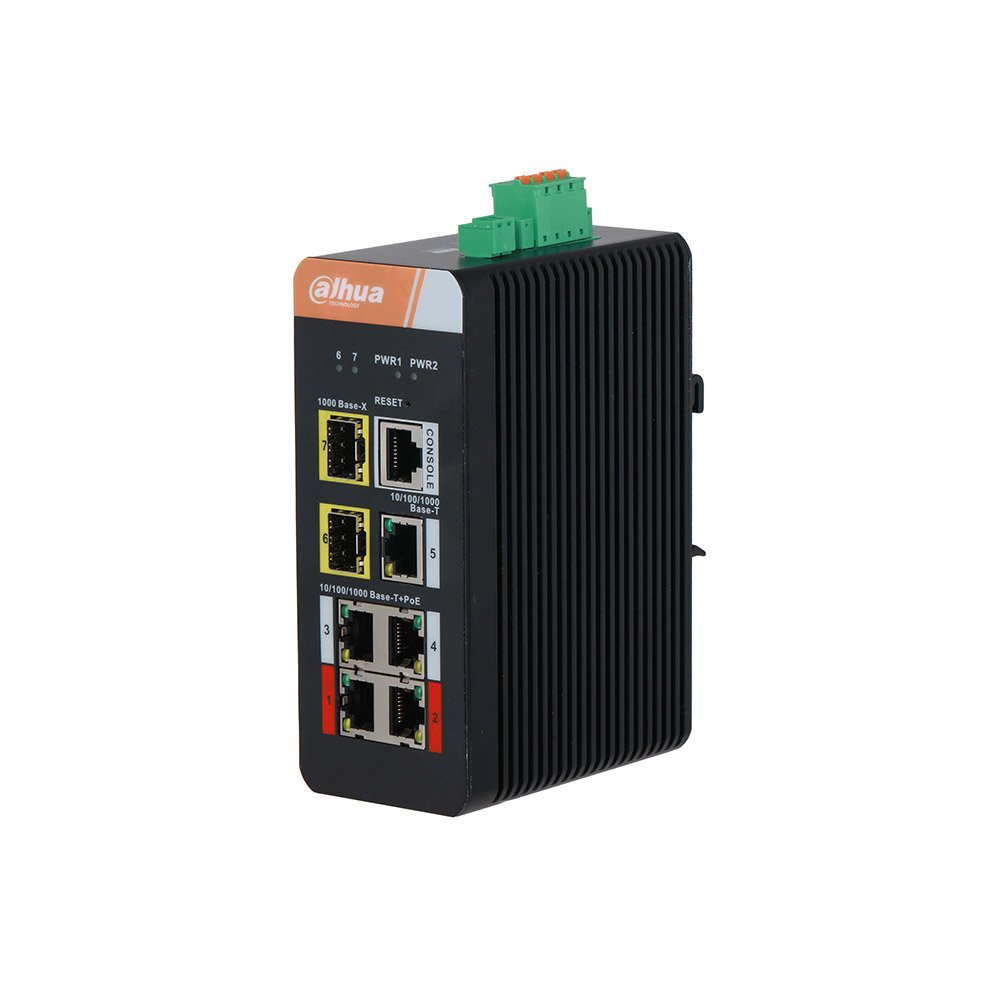Switch cu 7 porturi Dahua IS4207-4GT-120, MAC 8K, 14 Gbps, cu management, PoE Switch cu 7 porturi Dahua IS4207-4GT-120, MAC 8K, 14 Gbps, cu management, PoE
