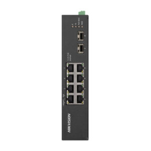 Switch cu 8 porturi Gigabit Hikvision DS-3T0510HP-E/HS, 2 porturi Hi-PoE, 2 porturi SFP, 20 Gbps, 14.88 Mpps, 4.000 MAC, fara management Switch cu 8 porturi Gigabit Hikvision DS-3T0510HP-E/HS, 2 porturi Hi-PoE, 2 porturi SFP, 20 Gbps, 14.88 Mpps, 4.000 MAC, fara management