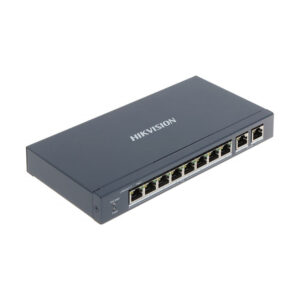 Switch cu 8 porturi Hikvision DS-3E0310P-E/M, 2 porturi Gigabit, 5.6 Gbps, 4.1664 Mpps, 16.000 MAC, fara management Switch cu 8 porturi Hikvision DS-3E0310P-E/M, 2 porturi Gigabit, 5.6 Gbps, 4.1664 Mpps, 16.000 MAC, fara management