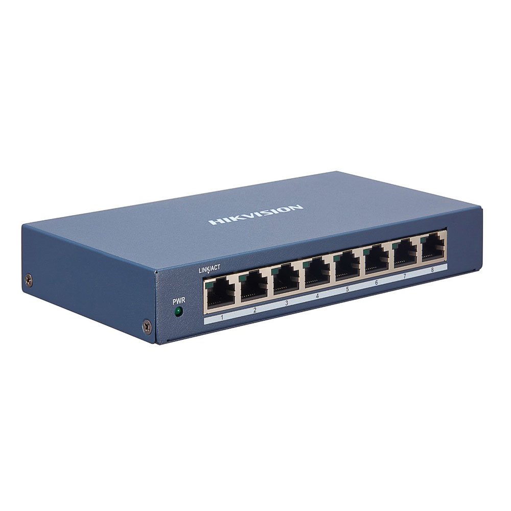 Switch cu 8 porturi Hikvision DS-3E1508-EI, 16 Gbps, 11.904 Mpps, 4000 MAC, cu management Switch cu 8 porturi Hikvision DS-3E1508-EI, 16 Gbps, 11.904 Mpps, 4000 MAC, cu management
