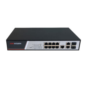Switch cu 8 porturi Hikvision DS-3E2310P, 2 porturi Gigabit combo uplink, 10 Gbps, 5.6 Mpps, 8.000 MAC, PoE, cu management Switch cu 8 porturi Hikvision DS-3E2310P, 2 porturi Gigabit combo uplink, 10 Gbps, 5.6 Mpps, 8.000 MAC, PoE, cu management