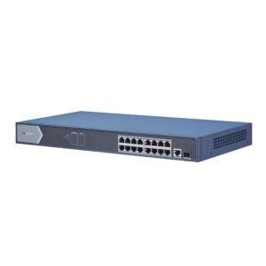 Switch cu 16 porturi PoE Hikvision DS-3E0518P-E, 8000 MAC, 26.784 Mbps, fara management Switch cu 16 porturi PoE Hikvision DS-3E0518P-E, 8000 MAC, 26.784 Mbps, fara management