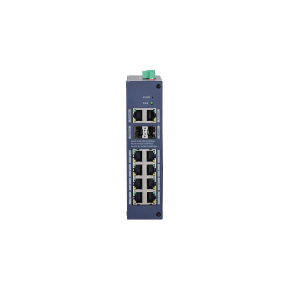 Switch Gigabit 12 porturi Dahua CHS4212-8GT, 2 SFP + 2 uplink RJ45, Layer 2, 24 Gbps, 17.856 Mpps, cu management Switch Gigabit 12 porturi Dahua CHS4212-8GT, 2 SFP + 2 uplink RJ45, Layer 2, 24 Gbps, 17.856 Mpps, cu management