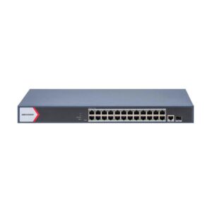 Switch cu 24 porturi PoE Hikvision DS-3E1526P-EI-M, 10/100/1000Mbps, 41.66 Mpps, 8000 MAC, PoE Watchdog, cu management Switch cu 24 porturi PoE Hikvision DS-3E1526P-EI-M, 10/100/1000Mbps, 41.66 Mpps, 8000 MAC, PoE Watchdog, cu management