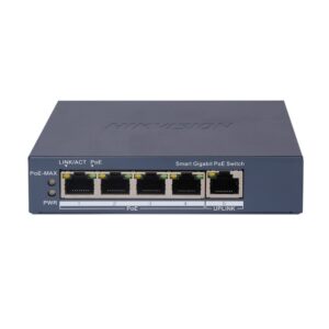 Switch PoE cu 4 porturi Gigabit HikVision DS-3E1505P-EI, 10 Gbps, MAC 2K, PoE Watchdog, 60 W, smart management Switch PoE cu 4 porturi Gigabit HikVision DS-3E1505P-EI, 10 Gbps, MAC 2K, PoE Watchdog, 60 W, smart management
