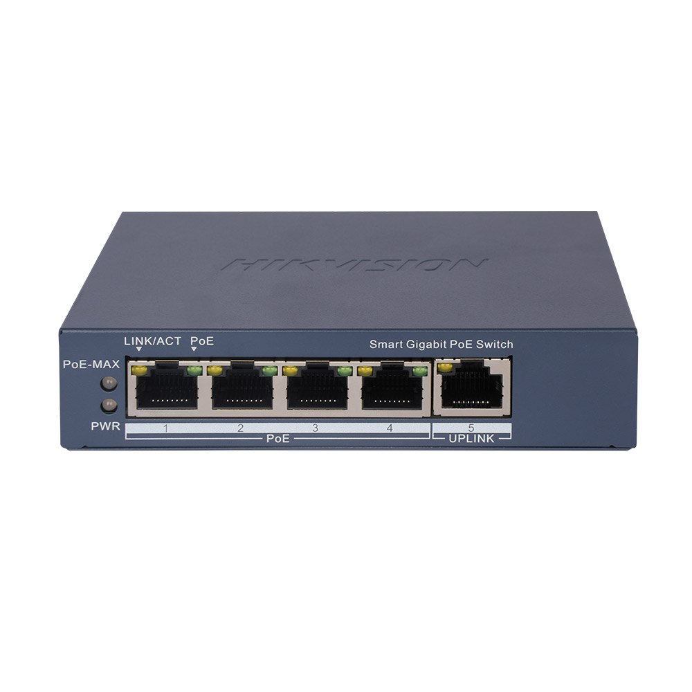 Switch PoE cu 4 porturi Gigabit HikVision DS-3E1505P-EI, 10 Gbps, MAC 2K, PoE Watchdog, 60 W, smart management Switch PoE cu 4 porturi Gigabit HikVision DS-3E1505P-EI, 10 Gbps, MAC 2K, PoE Watchdog, 60 W, smart management