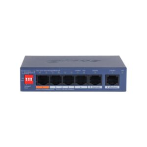 Switch PoE cu 6 porturi Dahua CS4006-4ET2GT-60, buget 60 W, 2x Gigabit uplink, 4.8 Gbps, 3.57 Mpps, Layer 2, cu management Switch PoE cu 6 porturi Dahua CS4006-4ET2GT-60, buget 60 W, 2x Gigabit uplink, 4.8 Gbps, 3.57 Mpps, Layer 2, cu management