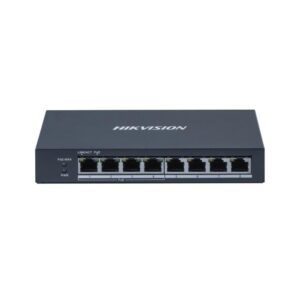 Switch PoE Gigabit cu 8 porturi Hikvision DS-3E0508P-O, 4 porturi PoE + 4 porturi RJ45, buget 60W, 16 Gbps, 11.90 Mpps, carcasa metalica, fara management Switch PoE Gigabit cu 8 porturi Hikvision DS-3E0508P-O, 4 porturi PoE + 4 porturi RJ45, buget 60W, 16 Gbps, 11.90 Mpps, carcasa metalica, fara management