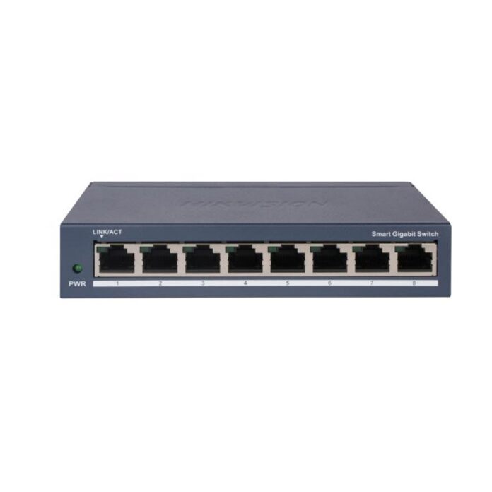 Switch smart cu 8 porturi RJ45 Hikvision DS-3E1508-EIV2, 16 Gbps, 11.9 Mpps, 4000 MAC, cu management Switch smart cu 8 porturi RJ45 Hikvision DS-3E1508-EIV2, 16 Gbps, 11.9 Mpps, 4000 MAC, cu management