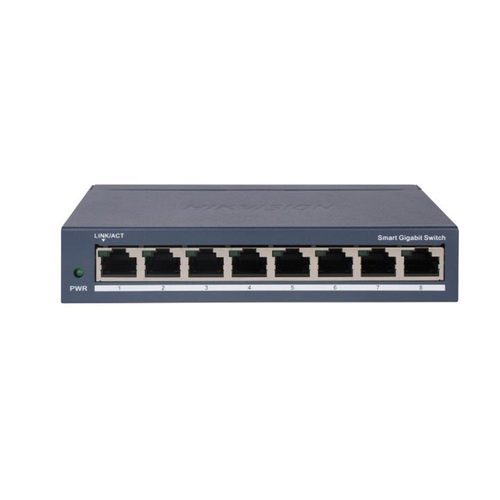 Switch smart cu 8 porturi RJ45 Hikvision DS-3E1508-EIV2, 16 Gbps, 11.9 Mpps, 4000 MAC, cu management Switch smart cu 8 porturi RJ45 Hikvision DS-3E1508-EIV2, 16 Gbps, 11.9 Mpps, 4000 MAC, cu management