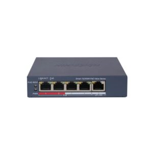 Switch Hikvision DS-3E1105P-EI-M, 5 porturi, 1 Gbps, 0.74 Mpps, 300 m, cu management Switch Hikvision DS-3E1105P-EI-M, 5 porturi, 1 Gbps, 0.74 Mpps, 300 m, cu management