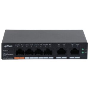 Switch 4 porturi PoE, Cloud Managed, Gigabit, Dahua CS4006-4GT-60 Switch 4 porturi PoE, Cloud Managed, Gigabit, Dahua CS4006-4GT-60