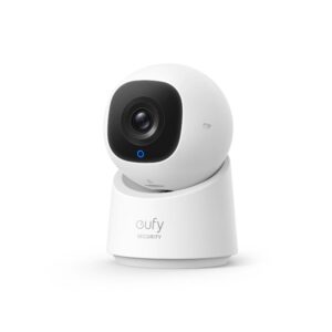 Camera supraveghere wireless rotativa IP Dome WiFi Eufy C220, 2 MP, IR / lumina alba 12 m, microfon si difuzor, autotracking, slot card Camera supraveghere wireless rotativa IP Dome WiFi Eufy C220, 2 MP, IR / lumina alba 12 m, microfon si difuzor, autotracking, slot card