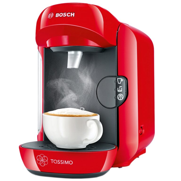 Espressor automat Bosch Tassimo Vivy TAS1203, 1300 W, 0.7 L, 3.3 bar, Rosu
