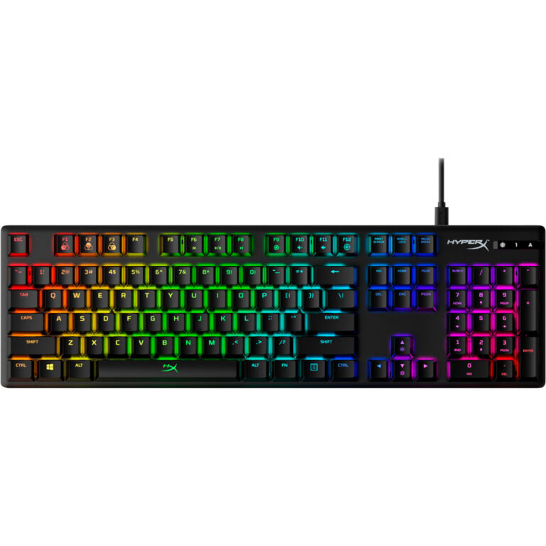 Tastatura Gaming mecanica HyperX Alloy Origins, RGB, Switch HyperX Red, Negru