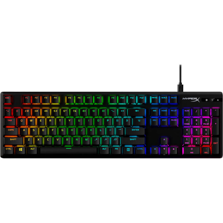 Tastatura mecanica gaming HyperX Alloy Origins PBT, RGB, Switch HyperX Blue, Negru