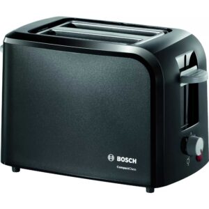 Prajitor de paine Bosch CompactClass TAT3A013, 980 W, 2 felii, Negru Prajitor de paine Bosch CompactClass TAT3A013, 980 W, 2 felii, Negru