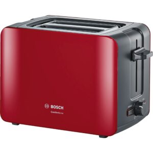 Prajitor de paine Bosch TAT6A114, 1090 W, 2 felii, Rosu Prajitor de paine Bosch TAT6A114, 1090 W, 2 felii, Rosu