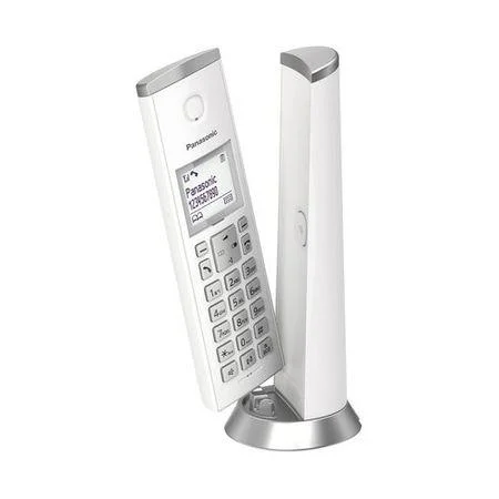 Telefon DECT Panasonic KX-TGK210FXW, Caller ID, max 50 contacte, display LCD 1.5”, alarma, alb
