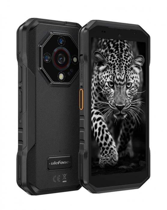 Telefon mobil Ulefone Armor X32, Negru, 4G, 5.65   LCD, 12GB RAM (6GB + 6GB extensibili), 128GB ROM, Night Vision, 48MP+16MP, Android 14, Helio G91, WiFi, NFC, 5500mAh, 18W, Dual SIM