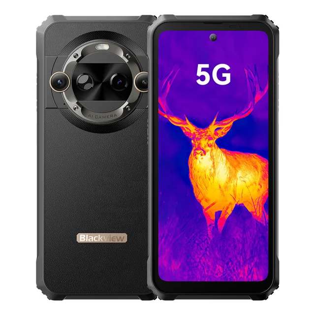 Telefon mobil Blackview BL9000 Pro Black,5G, Camera termica FLIR   Lepton 3.5, 6.78   2.4K FHD+ 120Hz, 36GB RAM(12GB + 24GB extensibili), 512GB ROM, Android 14, 8800mAh,MediaTek Dimensity 8020, Dual SIM