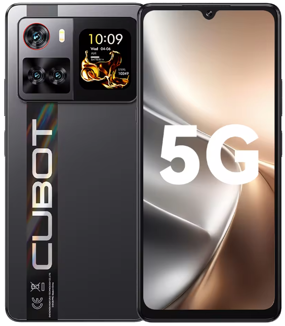 Telefon mobil Cubot X100, Auriu, 5G, 6.88   HD+ 120Hz, 16GB RAM (8GB + 8GB extensibili), 256GB ROM, Android 15, Dimensity 7025, 64MP, 1.72   Ecran spate, NFC, Face ID, 5100mAh, 33W, Dual SIM
