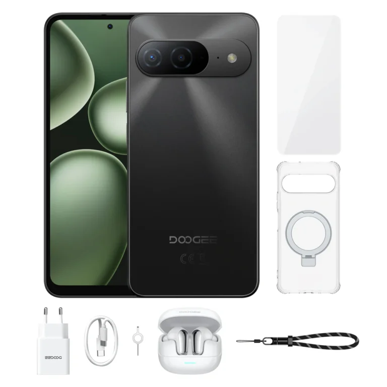 Telefon Mobil DOOGEE B10 VIP, Gri, 4G LTE, Ecran 6.6   FHD+, 48GB RAM (6GB + 42GB extensibili), 256GB ROM, Procesor Helio G100, Baterie 7600mAh 33W, Camera 64MP, Android 16, Dual SIM