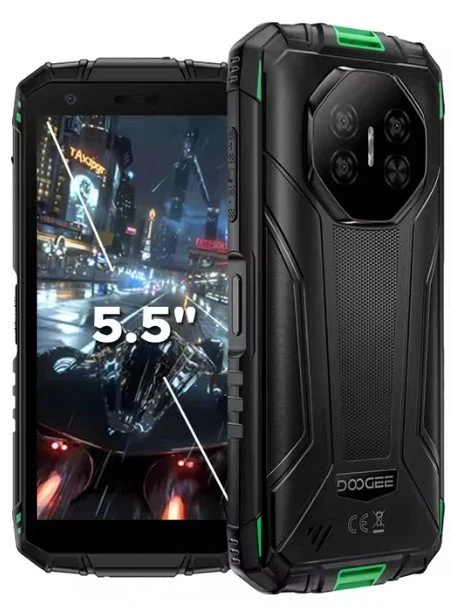Telefon mobil Doogee Fire 3 Ultra, Negru, 4G, 5.5   HD+ IPS, 24GB RAM (6GB + 18GB Extensibili), 256GB ROM, 16MP, Android 15, Unisoc T7200, Night Vision, NFC, Incarcare inversa, 8350mAh, 18W, Dual SIM