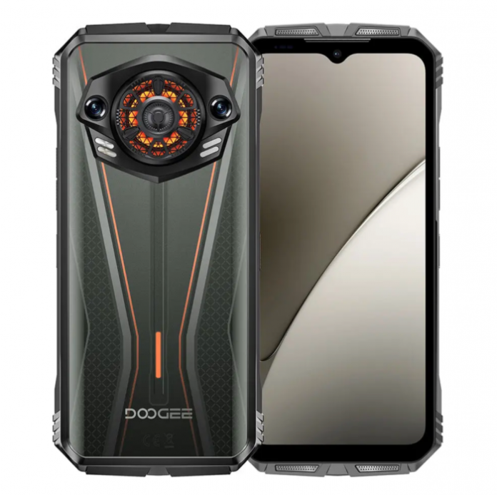 Telefon mobil Doogee S Punk Pro, portocaliu, 4G, ecran 6.6   FHD+ IPS 90Hz, 32GB RAM (8GB+24GB extinsibili), 512GB ROM, camera AI de 50MP, Unisoc T7280, Android 14, baterie de 10800mAh, 33W, NFC, Dual
