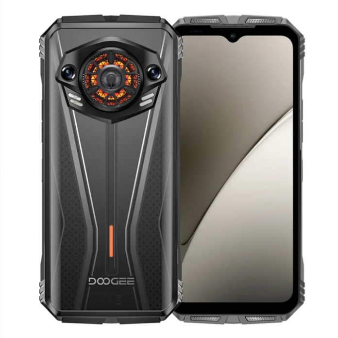 Telefon mobil Doogee S Punk Pro, Argintiu, 4G, ecran 6.6   FHD+ IPS 90Hz, 32GB RAM (8GB+24GB extinsibili), 512GB ROM, camera AI de 50MP, Unisoc T7280, Android 14, baterie de 10800mAh, 33W, NFC, Dual SI