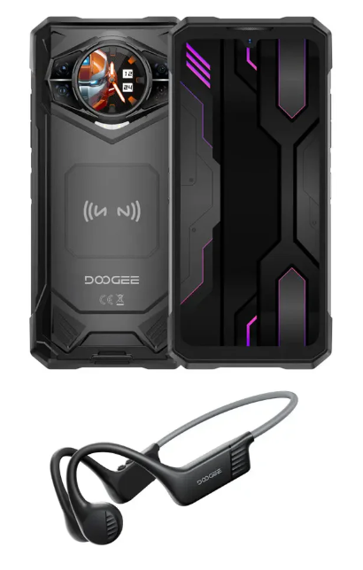 Telefon mobil Doogee S200X VIP, Auriu, 5G, Dual Display 6.72  +1.32  , AMOLED, Functii AI, 32GB RAM (12GB+20GB extensibili), 512GB ROM, 100MP, Android 16, Dimensity 7050, 10100mAh, Casti, Dual SIM